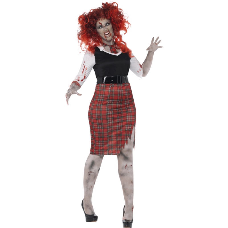 Zombie School Girl Costume – Plus Size