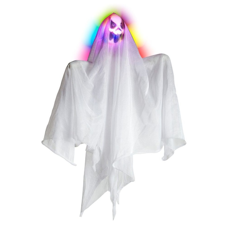Colorful sea of lights Halloween ghost with color change