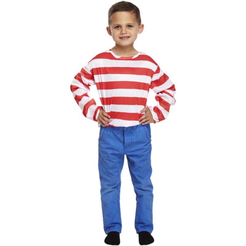 Red and White Striped Jumper – Tween