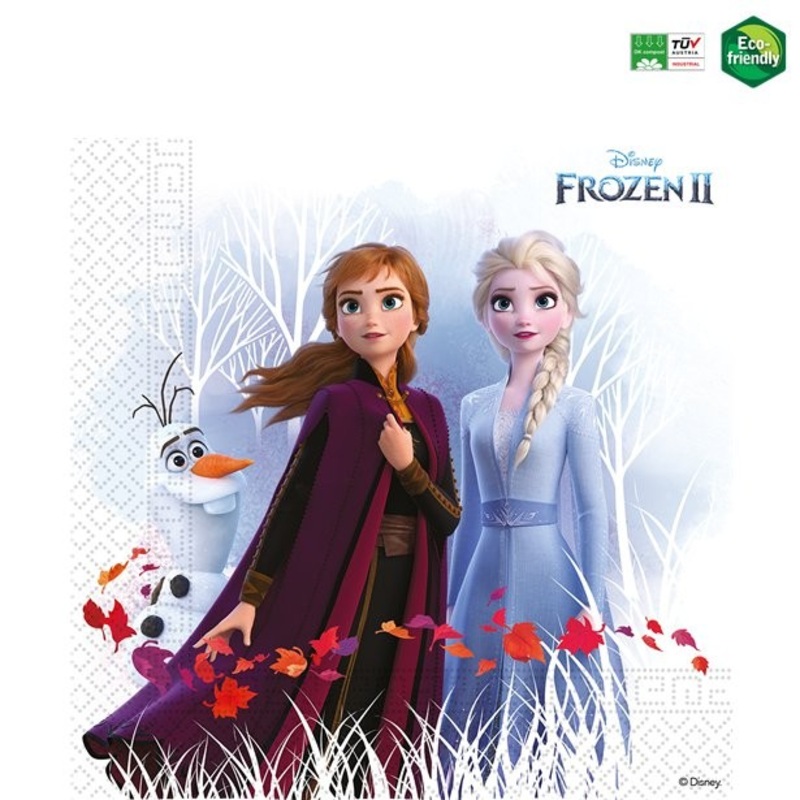 20 Frozen II napkins compostable