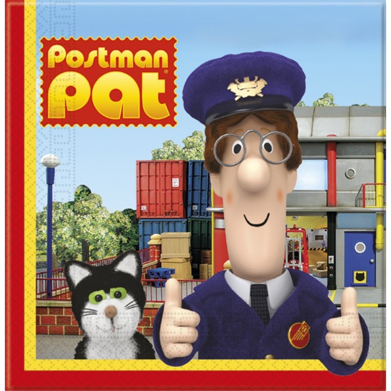 20 Postman Pat Adventure paper napkins 33x33cm