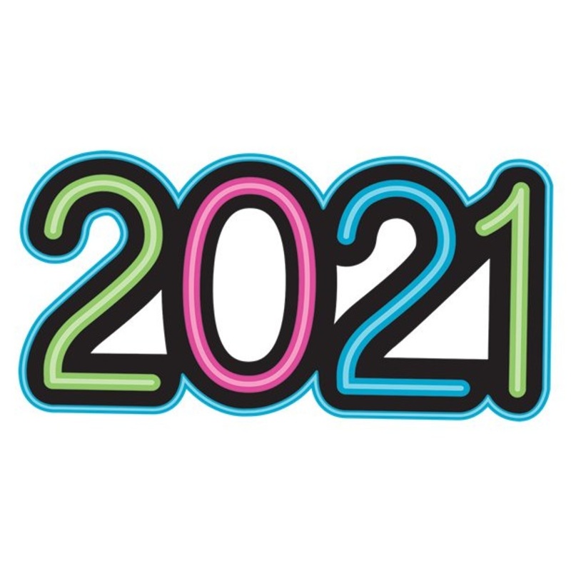 2021 neon sign photo prop