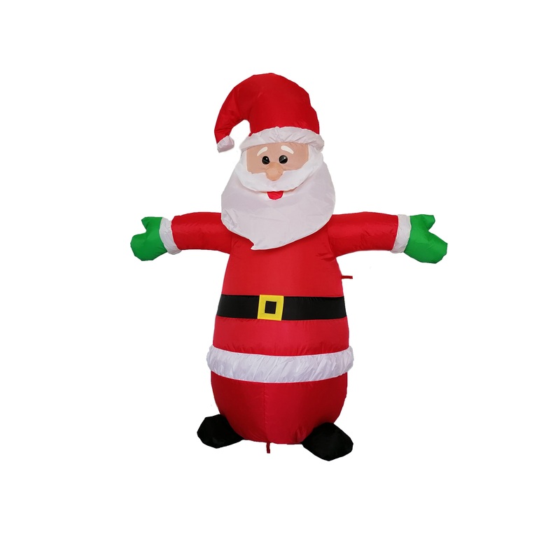 4FT Christmas Santa Claus Opening Hand, Inflatable Indoor Outdoor Party Decoration