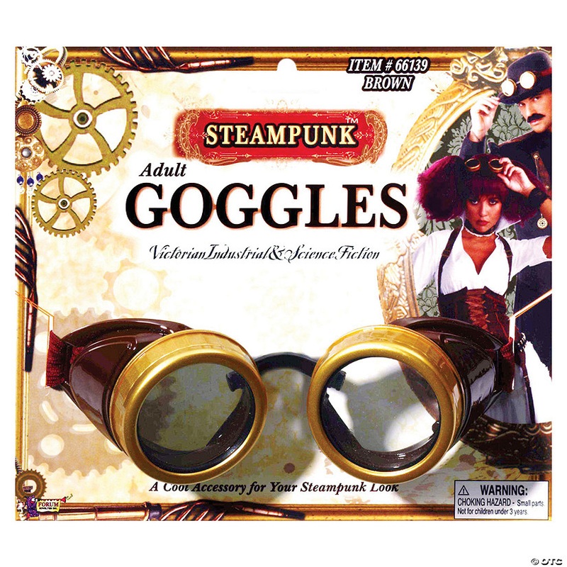 Adults Steampunk Goggles – 1 Pc.