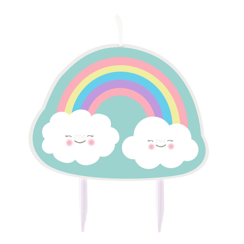 Sweet cloud world cake candle