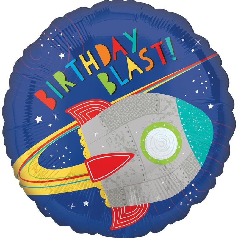Blast off Birthday Balloon – 17