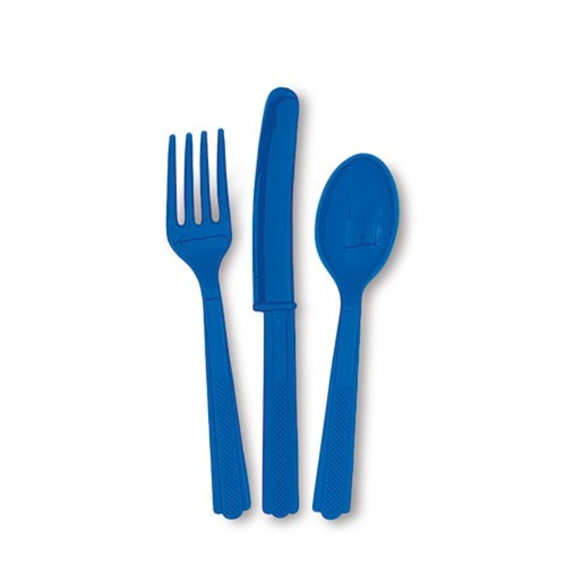 Cutlery Set Vera Royal Blue 18 pieces