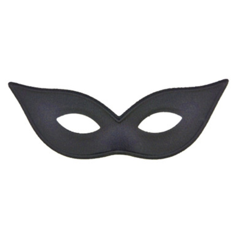 Harlequin Colored Eyemask Black