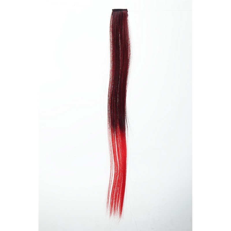 1 Clip-In Extension Strand Straight 45 cm Ombre Red YZF-P1S18P-1/113