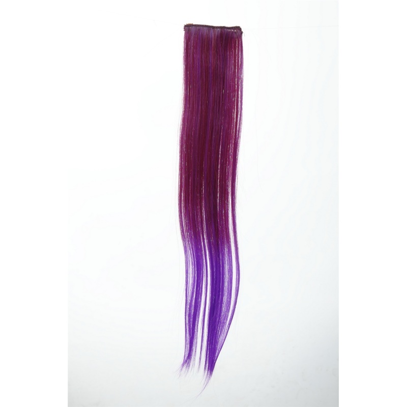 2 Clips Extension Strand Straight 45 cm Ombre Purple YZF-P2S18P-T2315TT3533