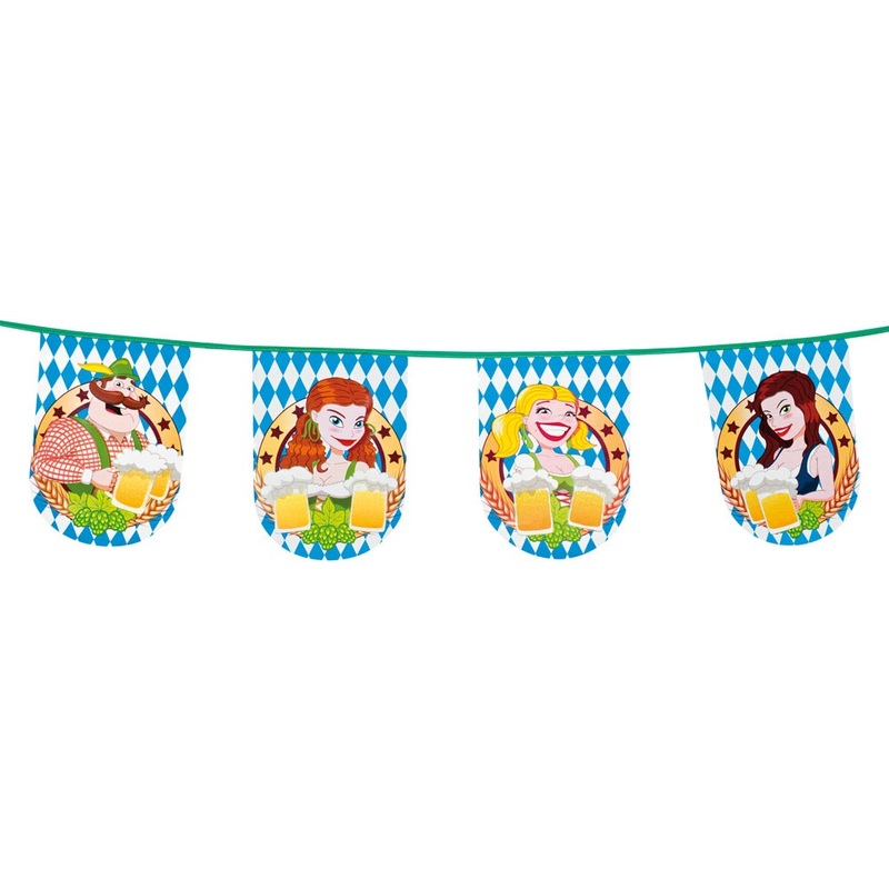 Beer festival Wiesn pennant chain 8m