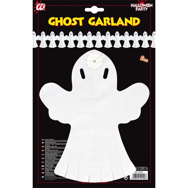 Ghost Garland Chain White 3m