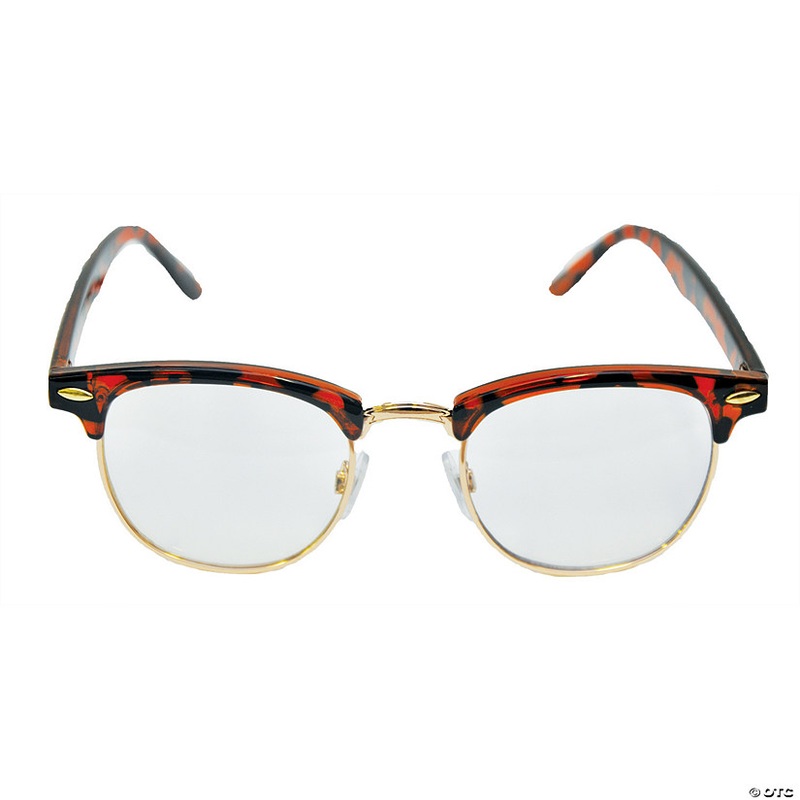 Adults Mr 50s Clear Glasses – 1 Pc.