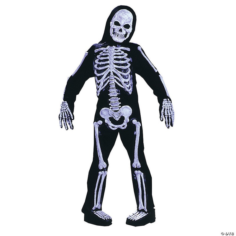 Boy’s Black & White Skelebones Skeleton Costume