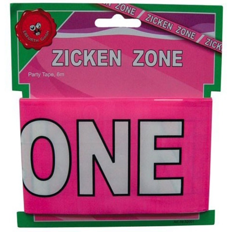 Pink Zicken Zone barrier tape 600cm